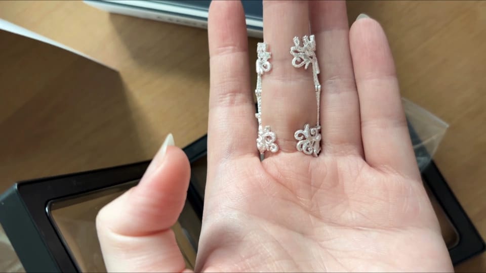 Customer photo review of Rebellious Tenderness Baroque Lace Adjustable Ring™