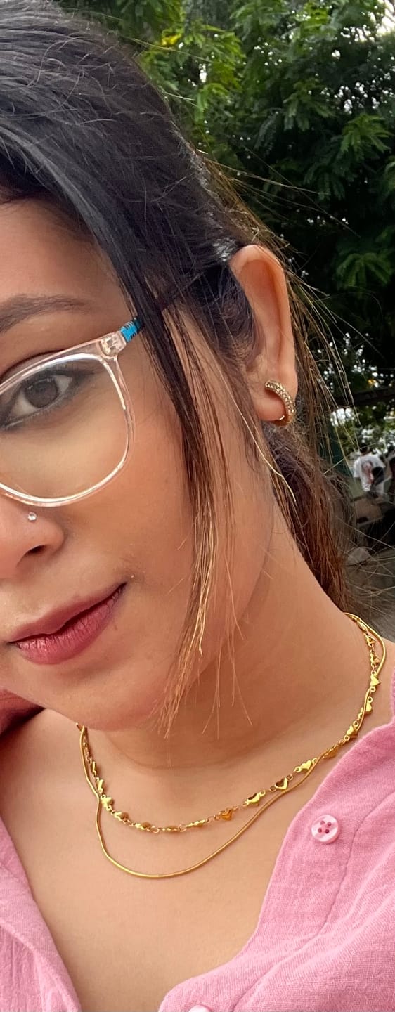 Customer photo review of Diamond Huggie Hoop Earrings