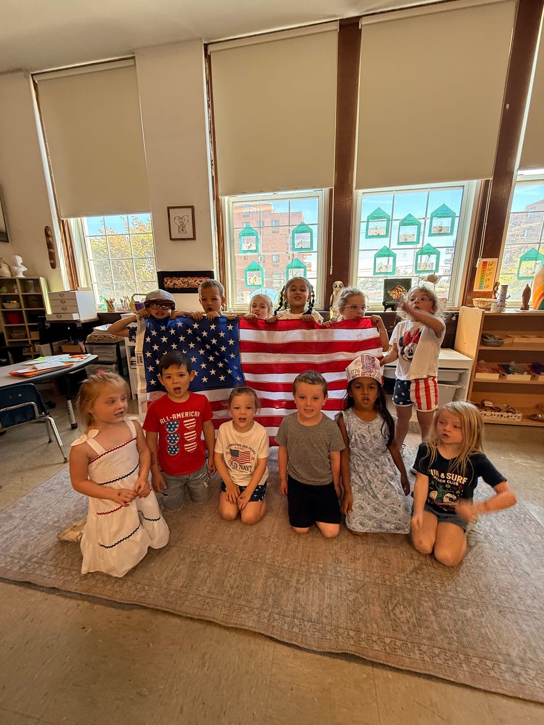 Customer photo review of Classroom Initiative 3' x 5 ' American Flag