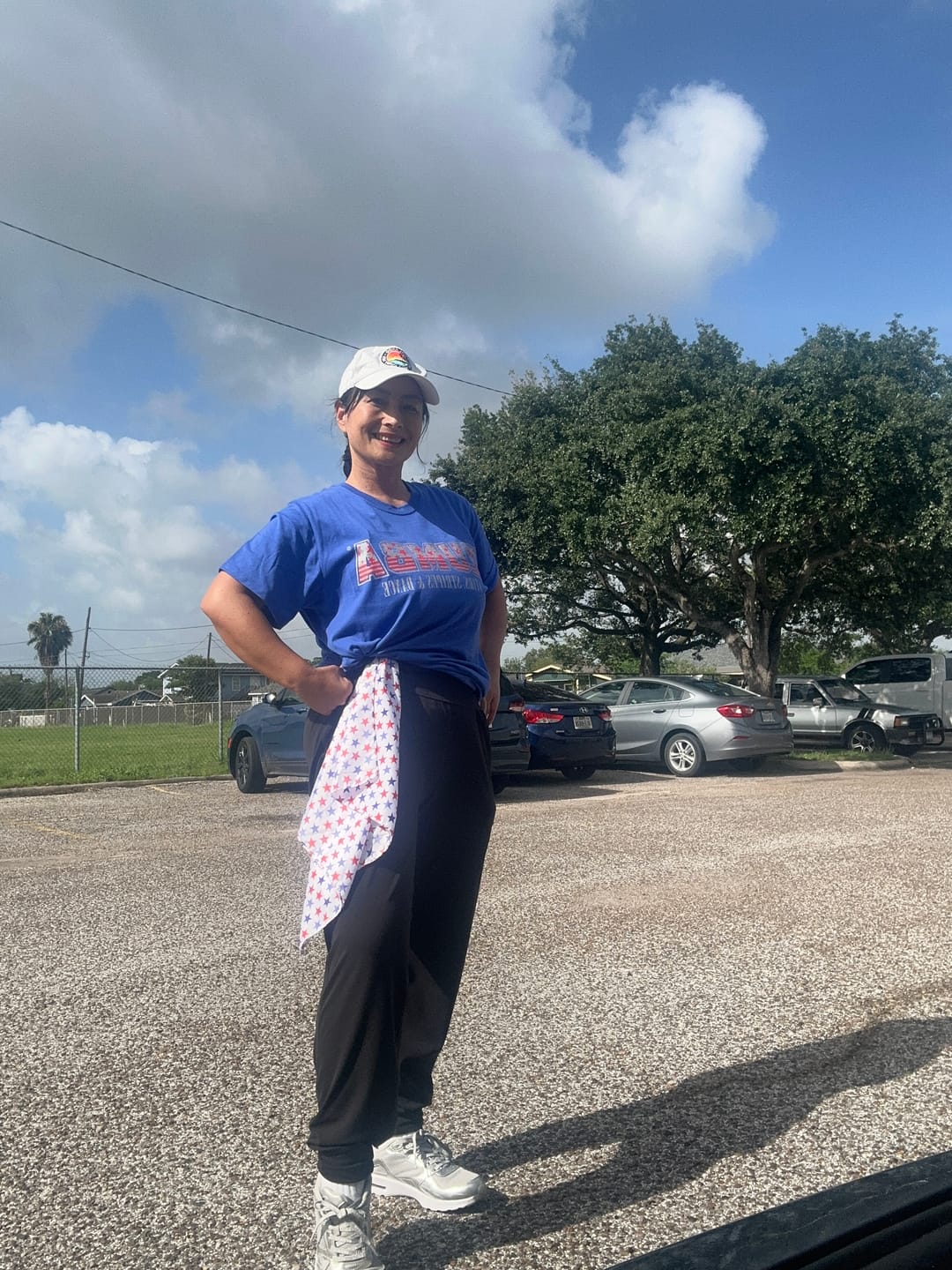 Customer photo review of Zumba Stars And Stripes Tee