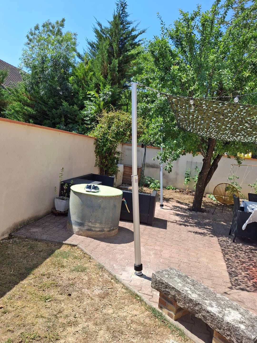 Customer photo review of Mât télescopique en aluminium pour Filet de Camouflage