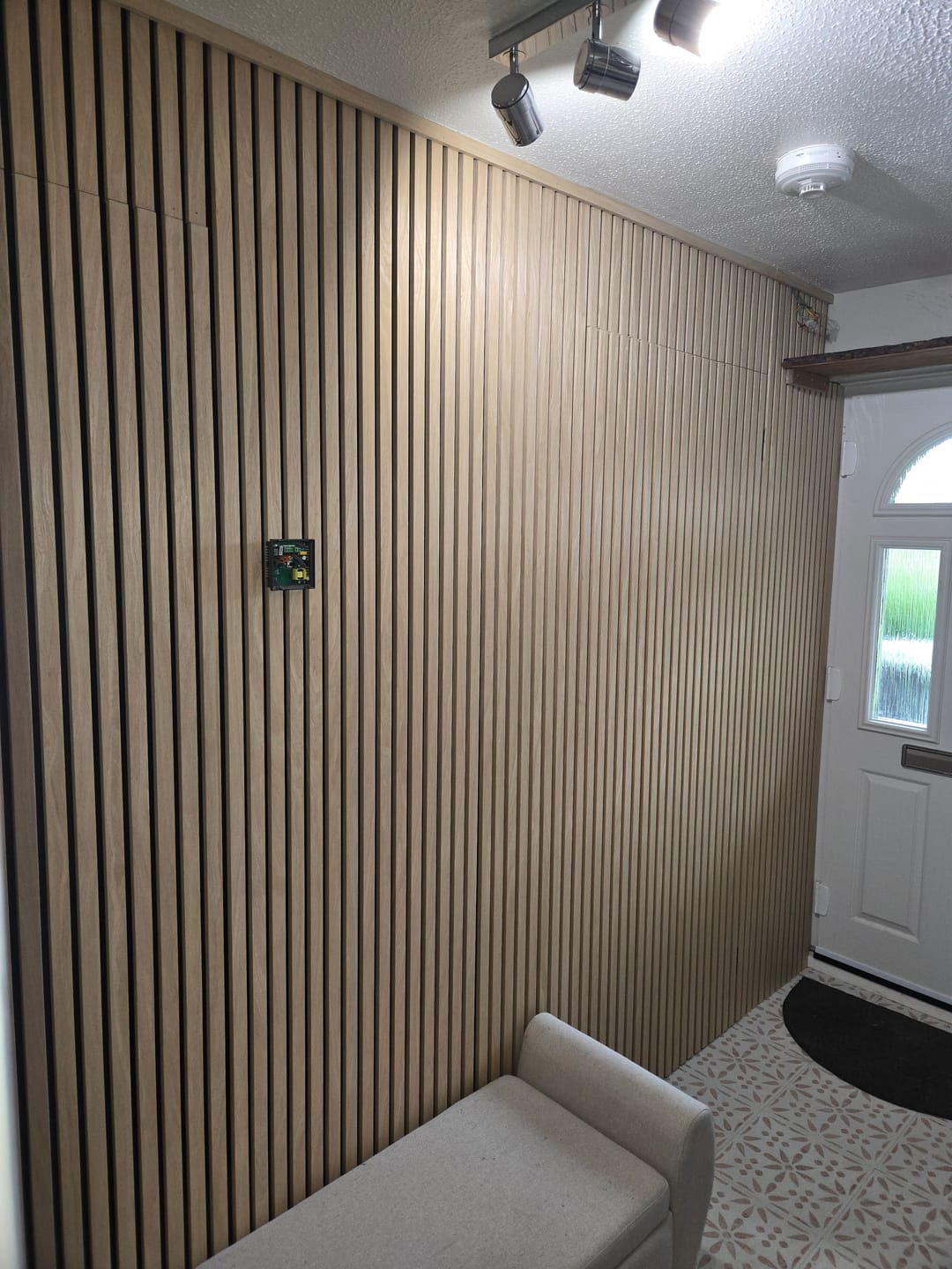 Customer photo review of White Ash Acoustic Wall Panel