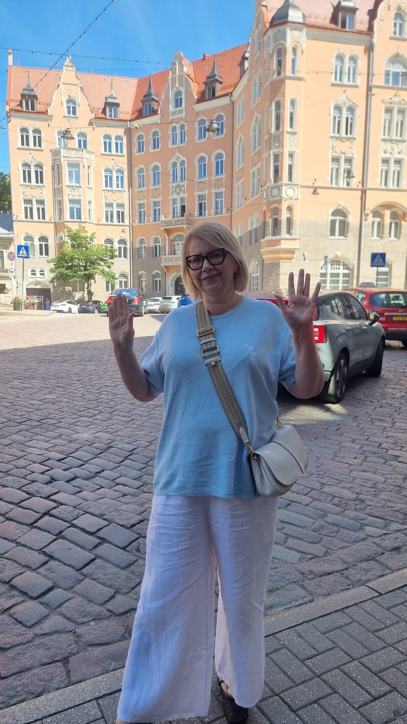 Customer photo review of AMOUR Megzti Lino ir Medvilnės Marškinėliai