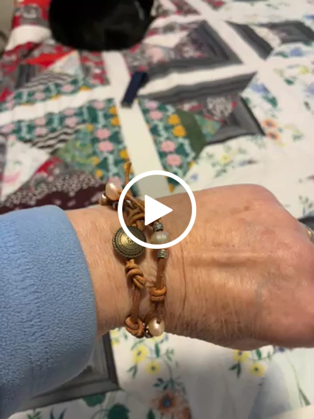 Customer video review of Vintage Freshwater Pearl Bracelet
