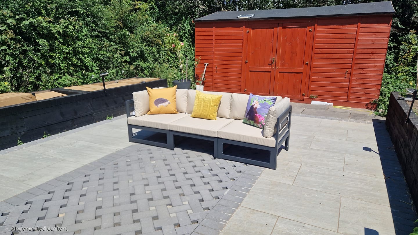 Customer photo review of Outdoor Garden Waterproof Cushion - Rare Red Panda
