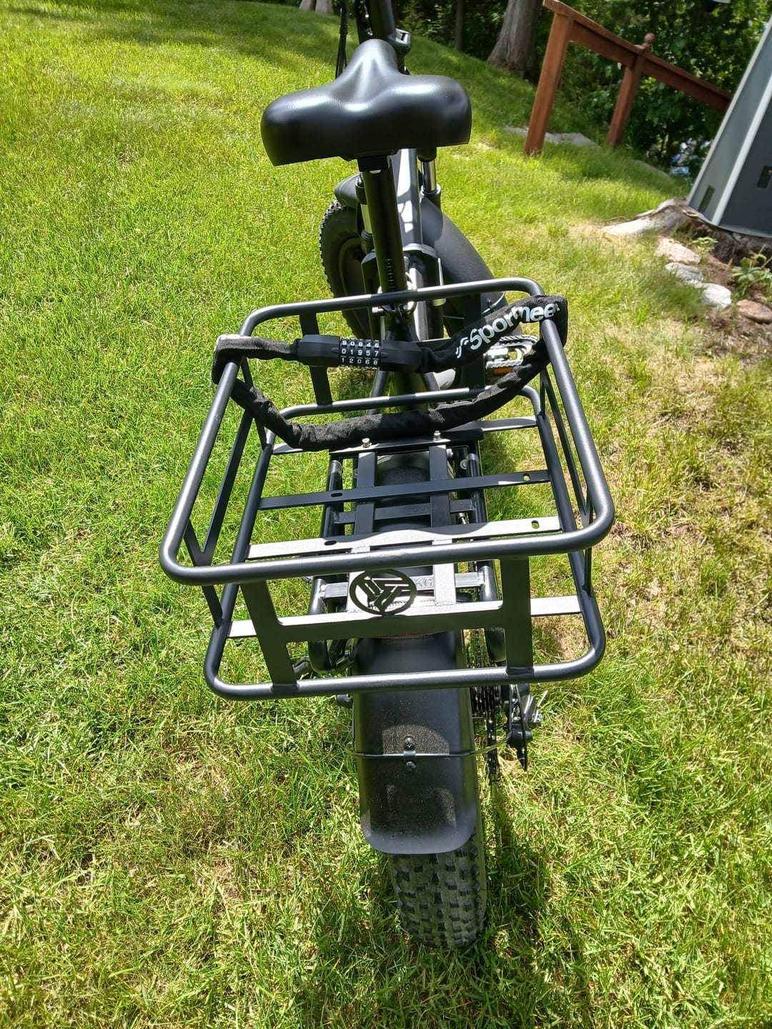 Customer photo review of Rear Basket for All Electric Bike