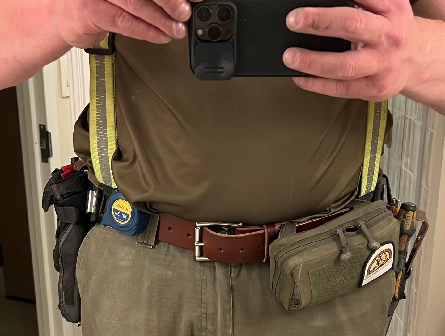 Customer photo review of The Man Belt - Rich Brown