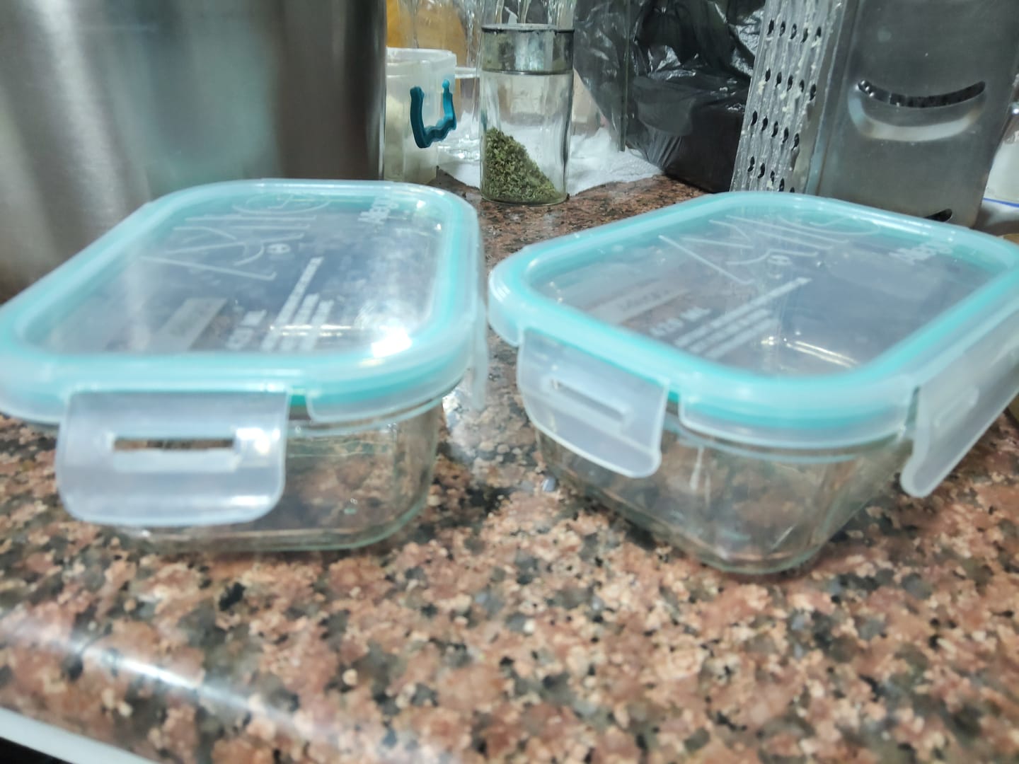 Customer photo review of Contenedor Hermético Vidrio Rectangular 420ml Allegra
