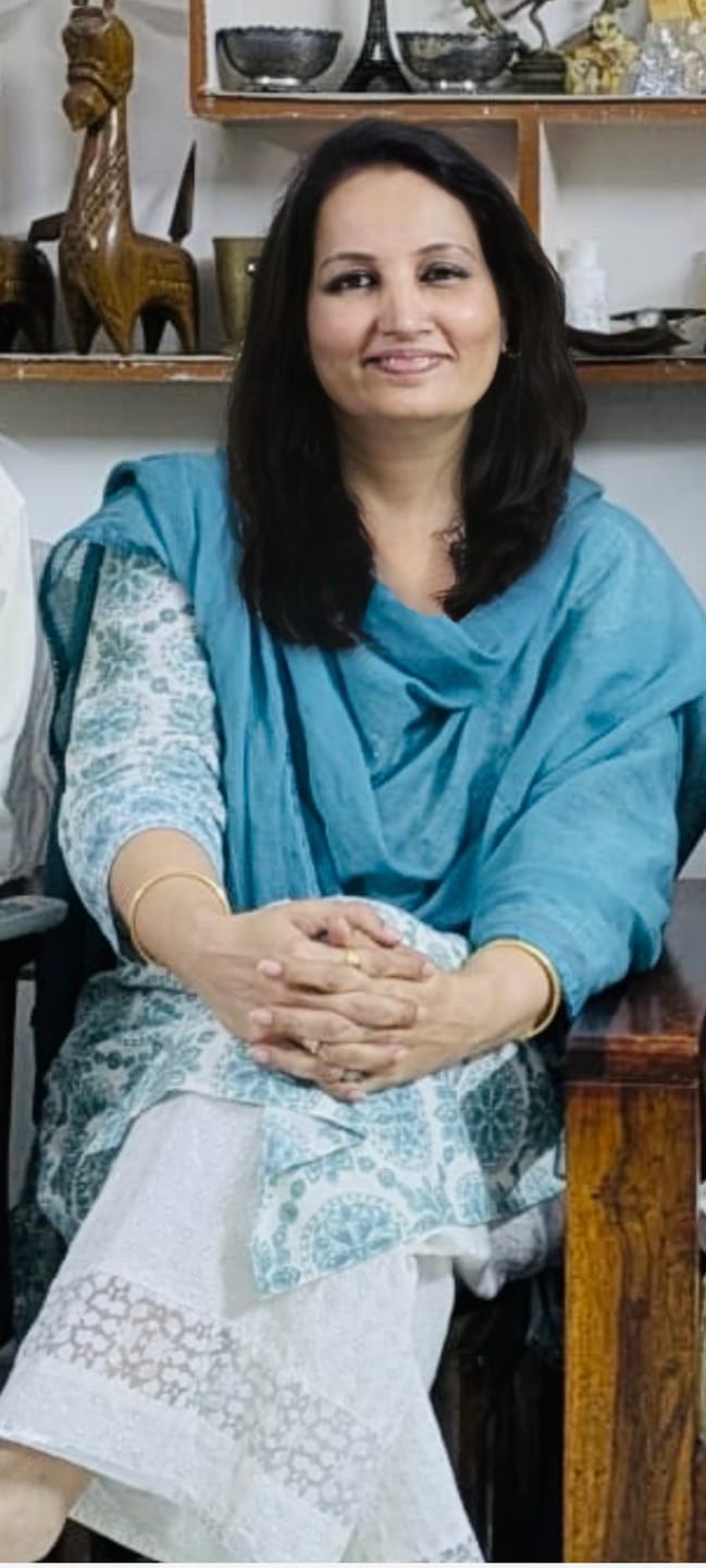 Customer photo review of Teal Blue Kota Doria Dupatta
