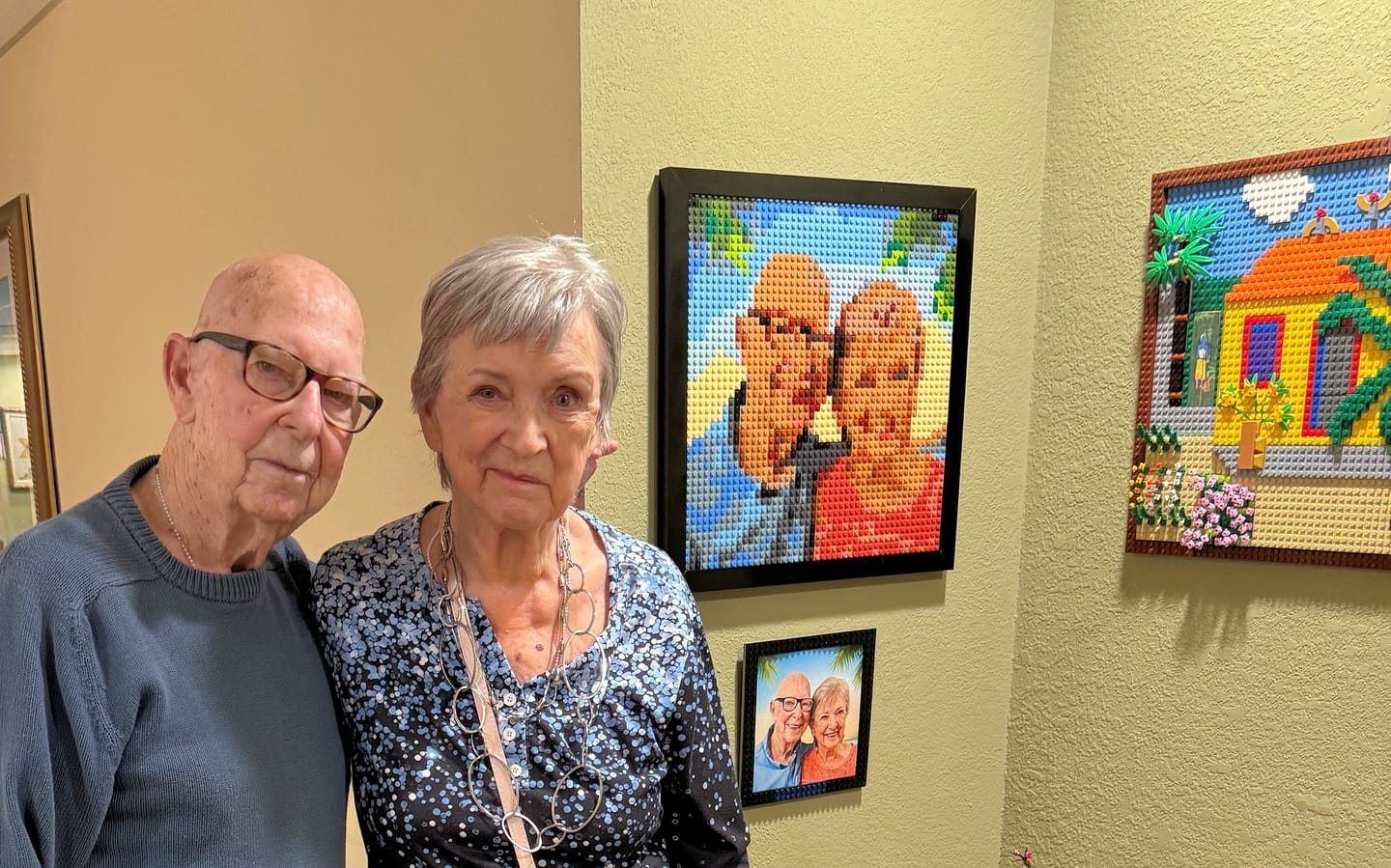 Customer photo review of Custom Design Brick Mosaic - 2x2 baseplates