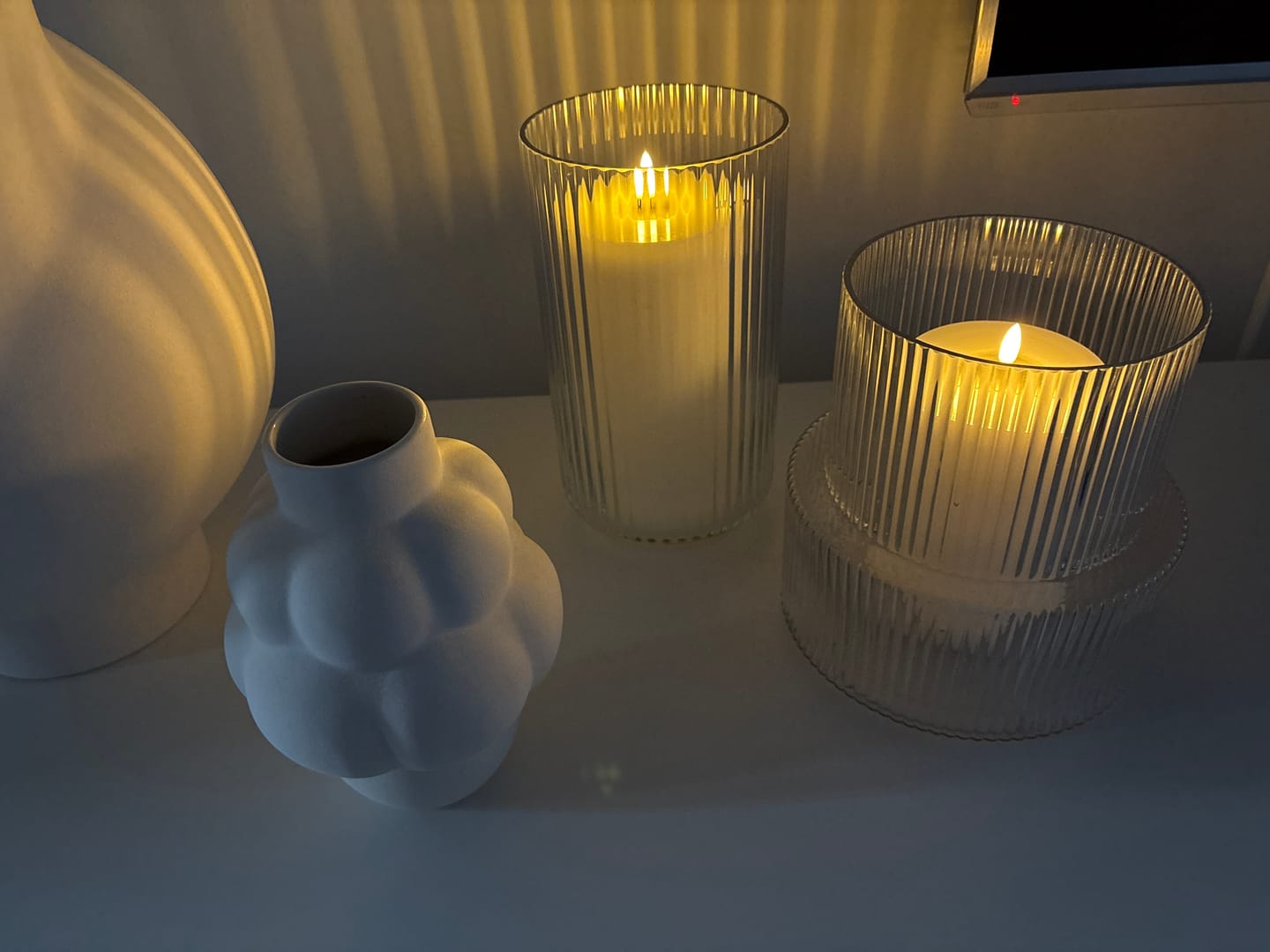 Customer photo review of LED Bloklys Ø 10 x 20 cm Hvid