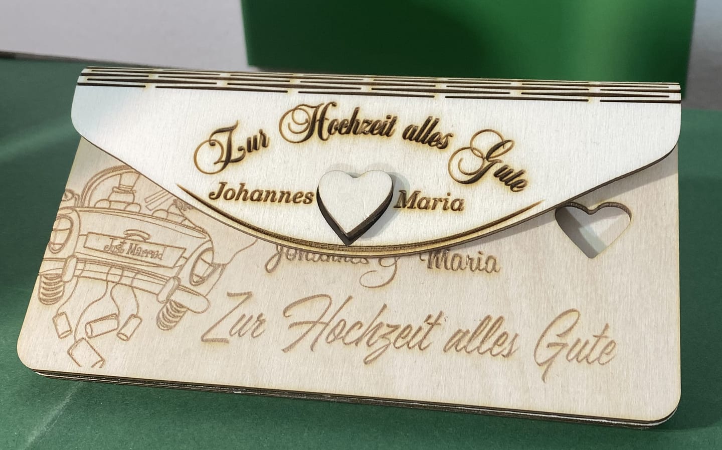 Customer photo review of Envelope for money 6 set laser cut svg file