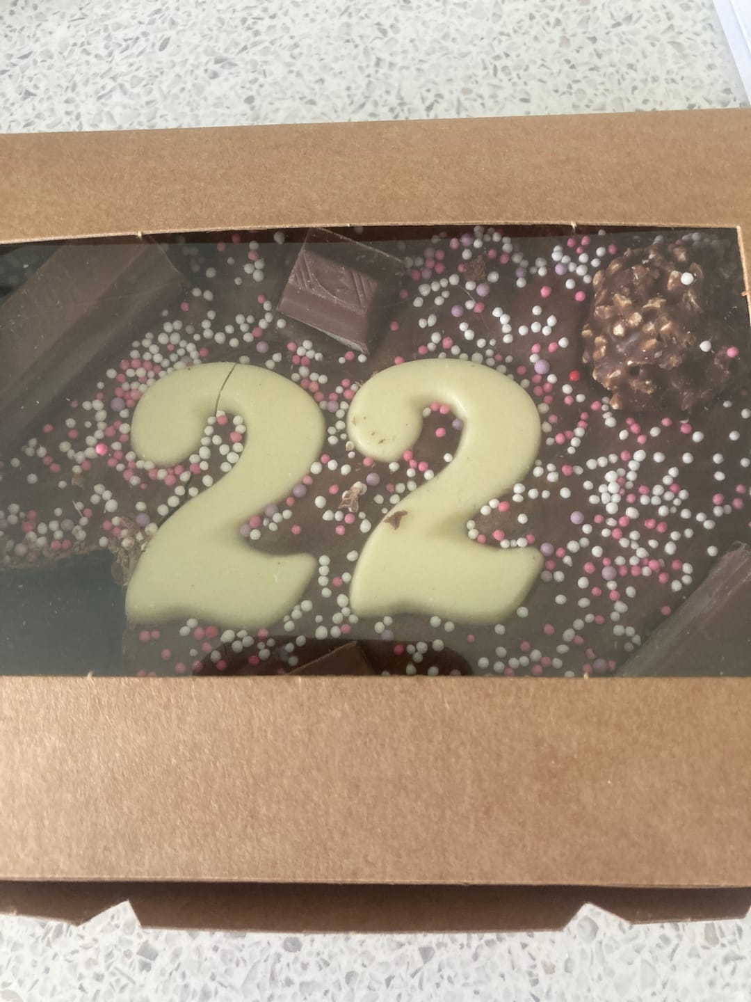 Customer photo review of Mini birthday brownie