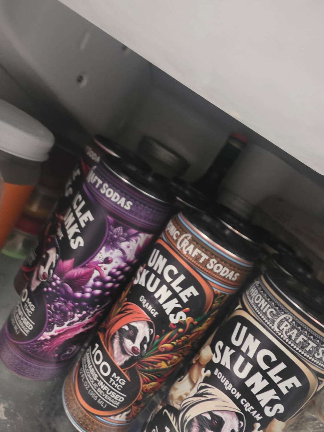 Customer photo review of 8-Flavor Variety Pack | 100 Mg | 12oz Chronic Craft Sodas