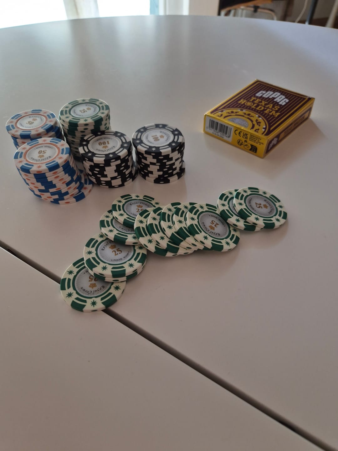 Customer photo review of Poker Chips Set Royal Crown 300