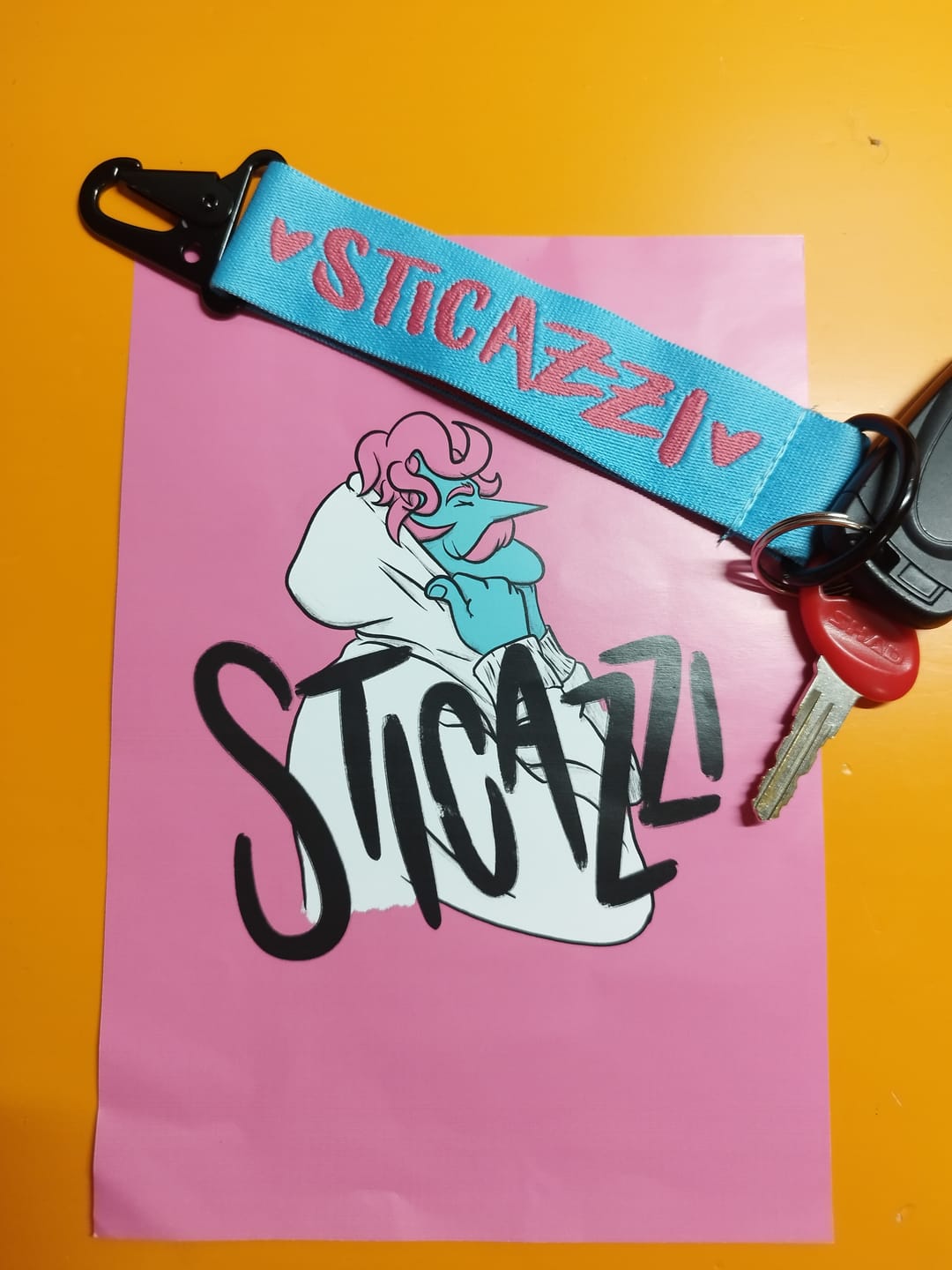 Customer photo review of Portachiavi + Stampina STICAZZ*