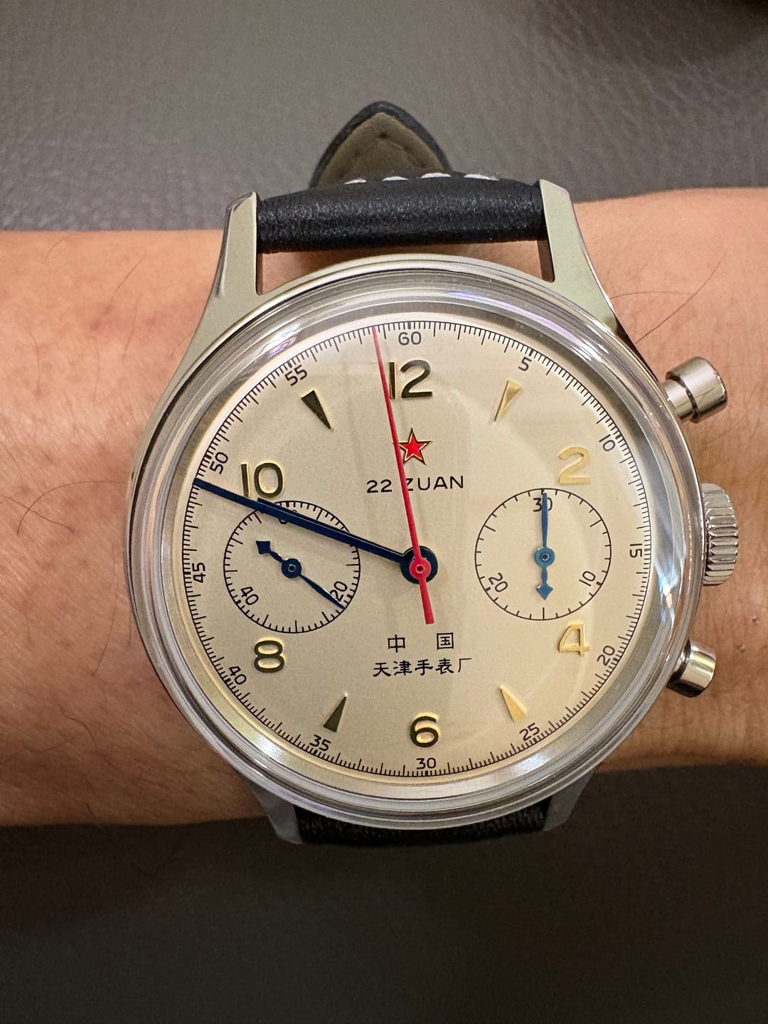 Customer photo review of Seagull 1963 Chronograph Watch 70th Anniversary Reissue 37.3mm