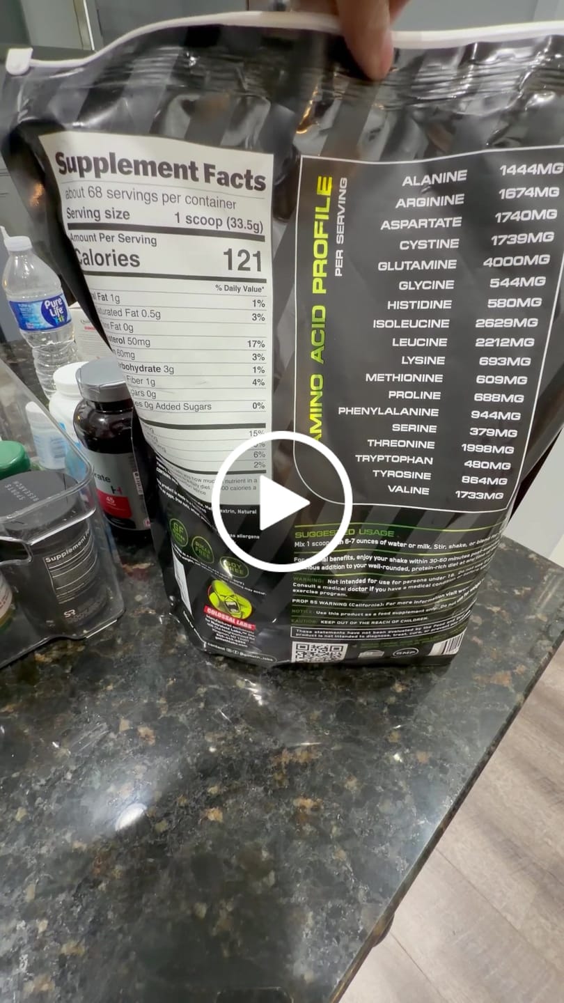 Customer video review of 100% Whey Protein Powder
