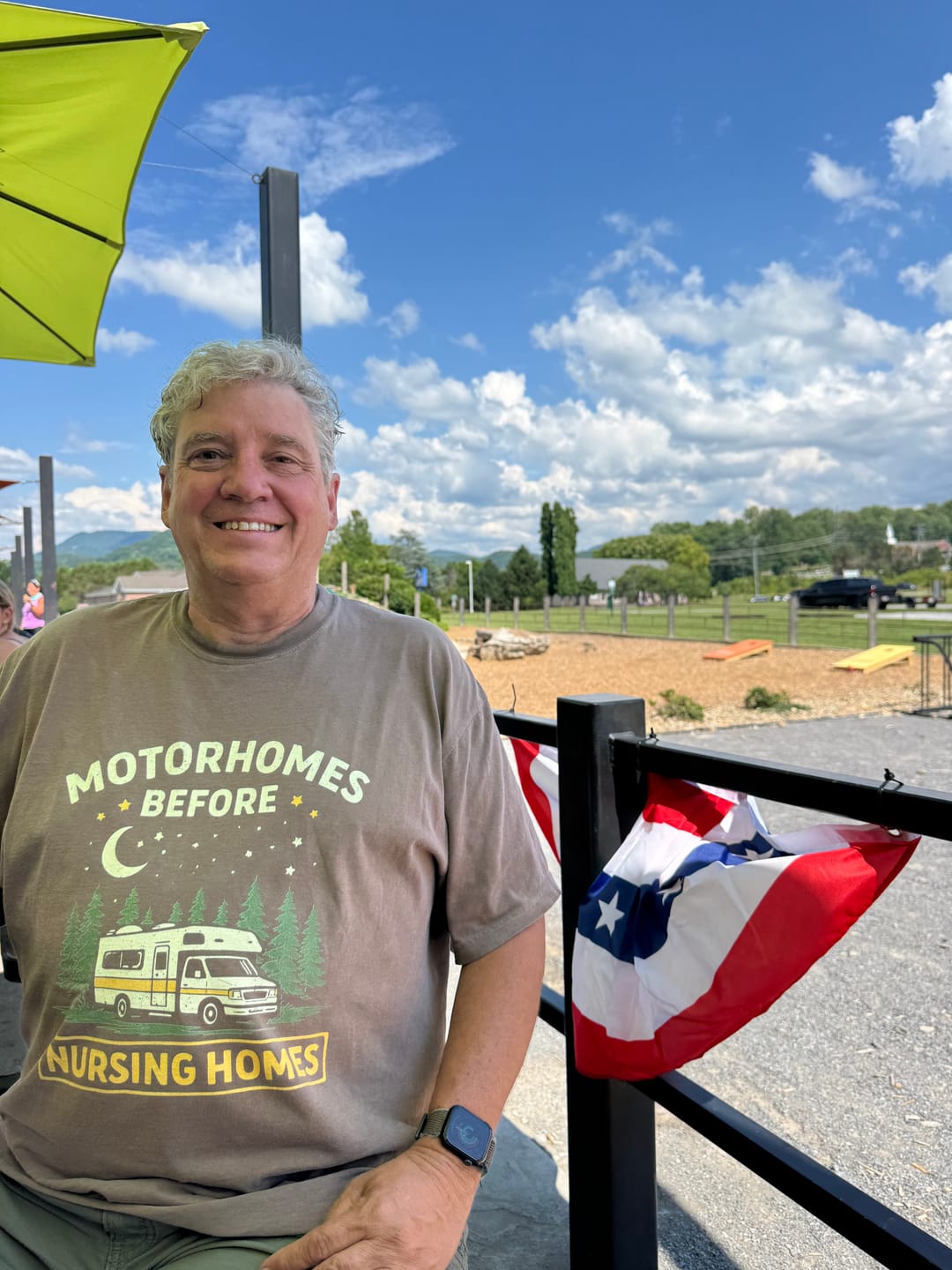 Customer photo review of Motorhomes Before nursing Homes T-Shirt