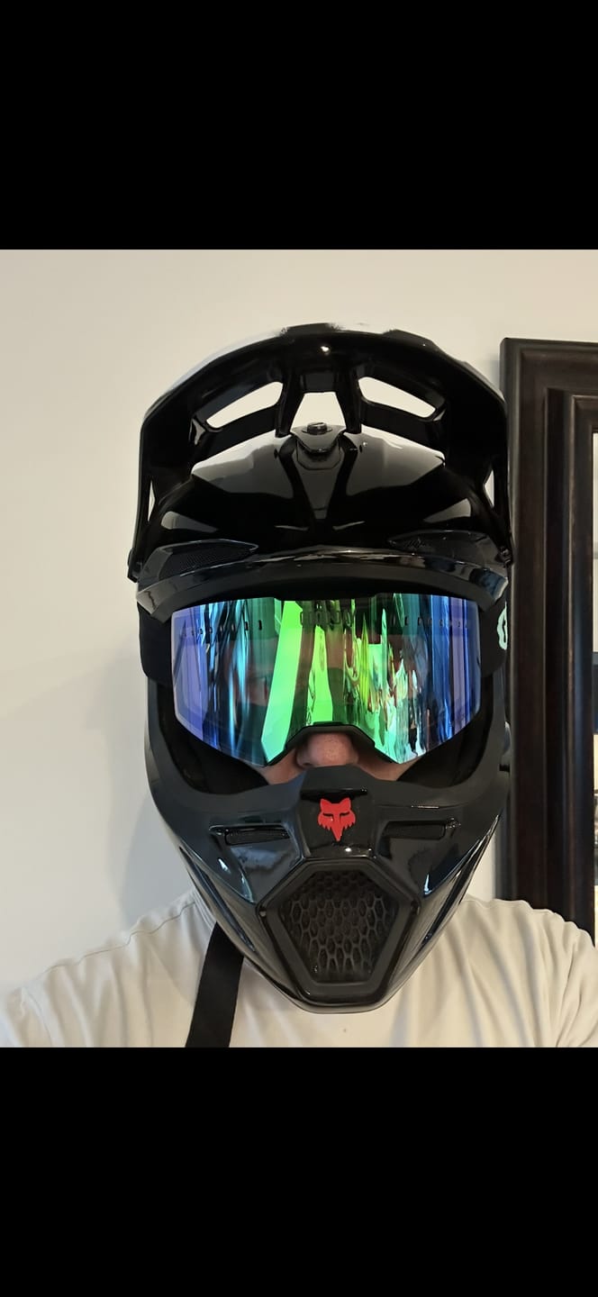 Customer photo review of Valorie Moto/MTB Goggle - Photochromic Green