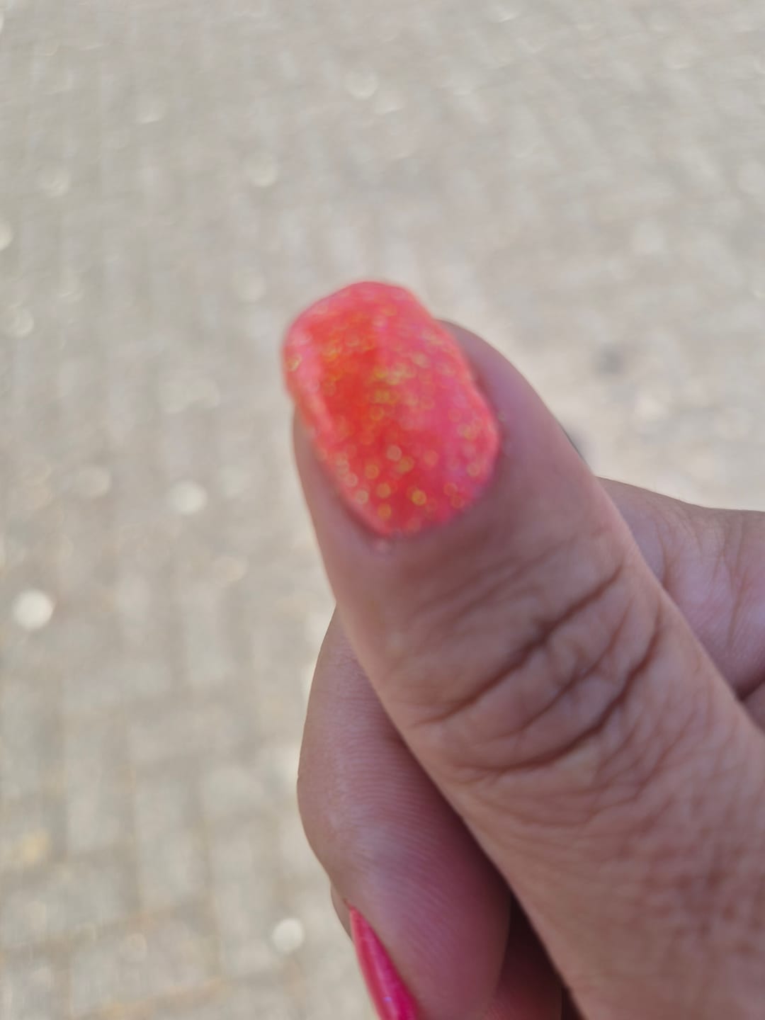 Customer photo review of Coral Blaze Dipping Powder