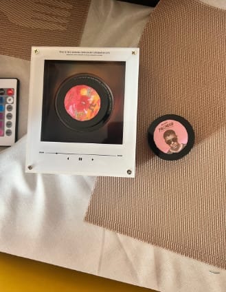 Customer photo review of SpinMuse™ Vinyl Music Box