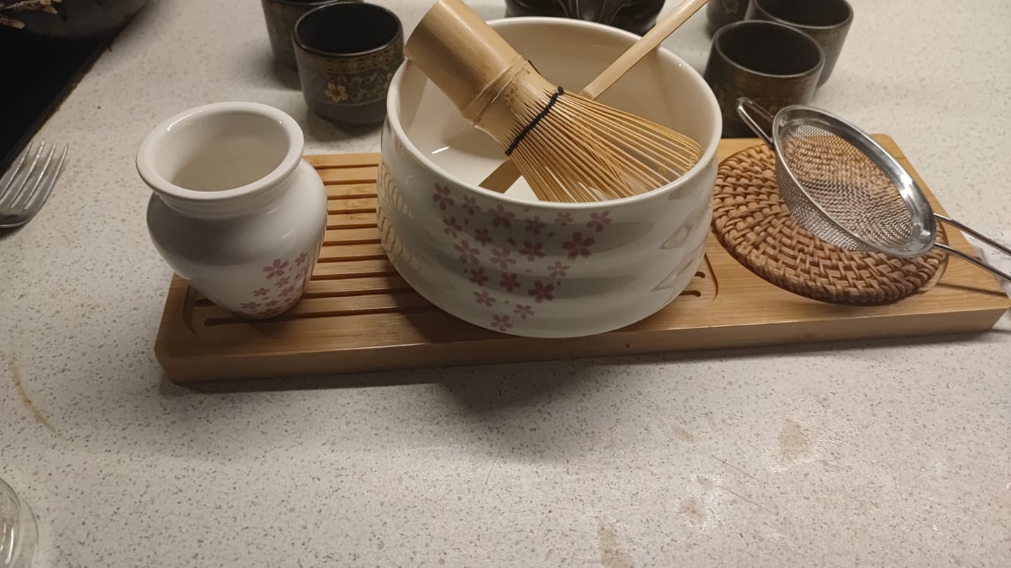 Customer photo review of Set pentru Matcha, 5 Piese, Alb Sakura