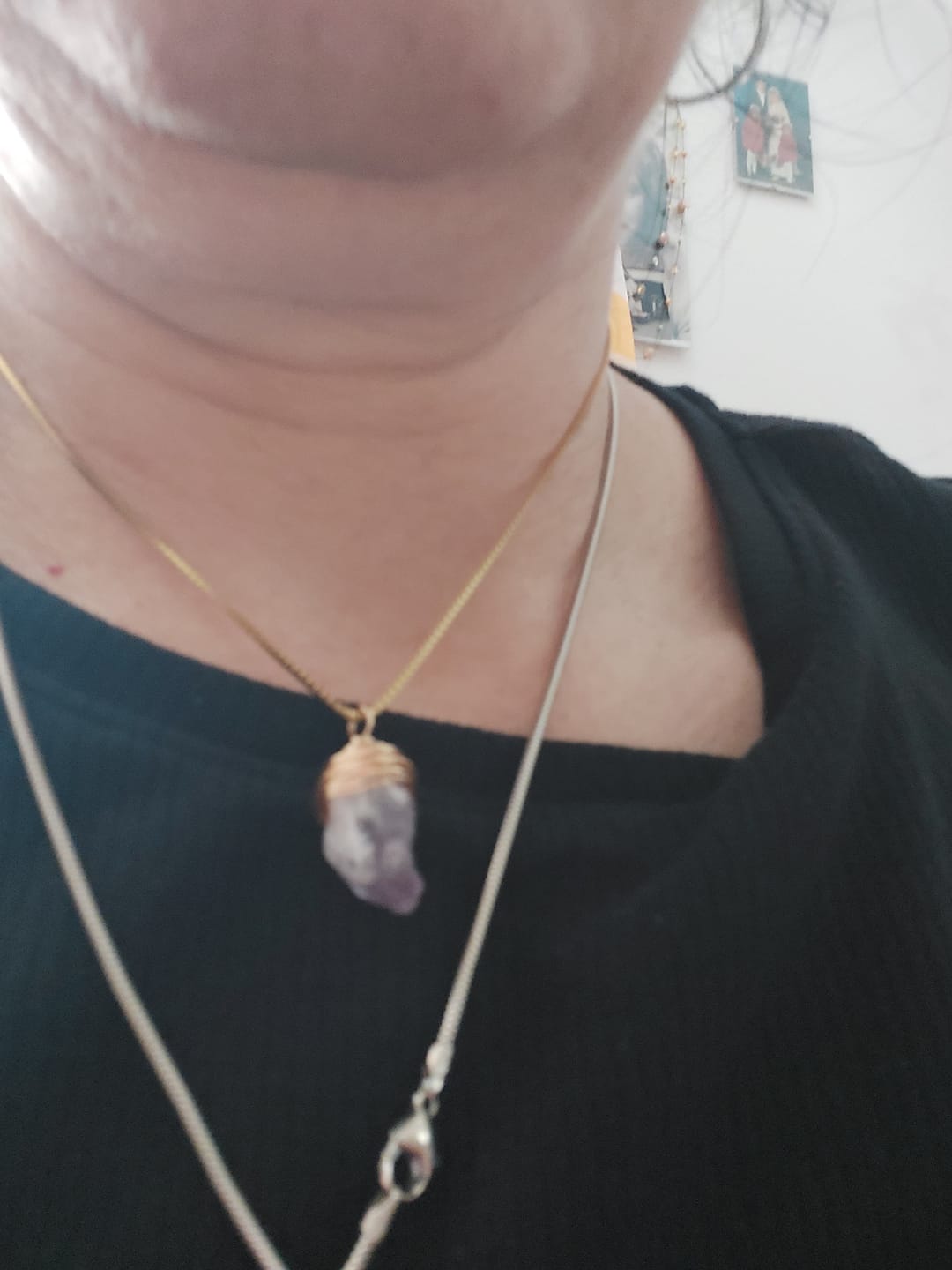 Customer photo review of Amethyst Halskette - Eleganter Anhänger