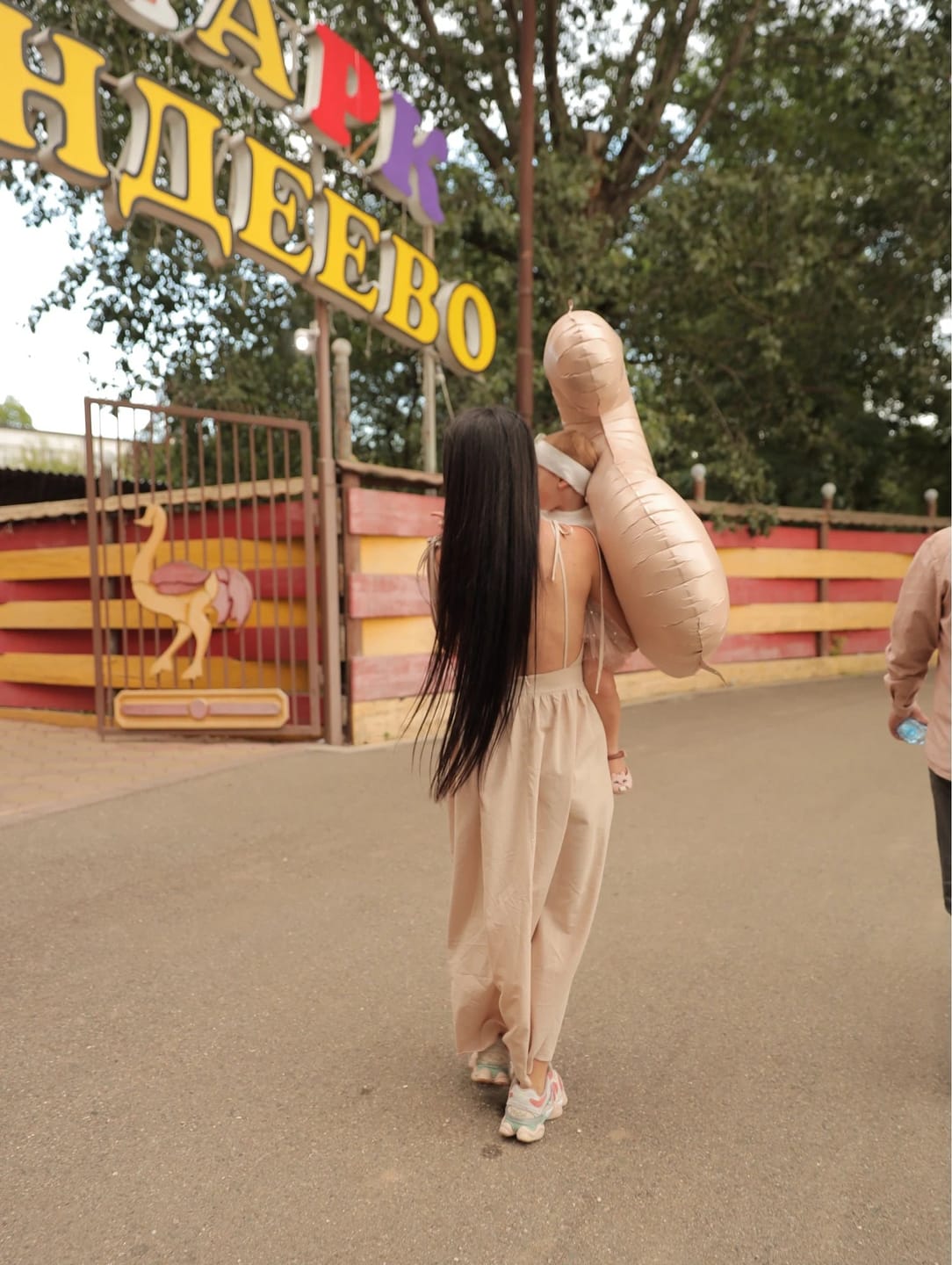 Customer photo review of Elisabeta Backless Tie-Strap Midi Dress