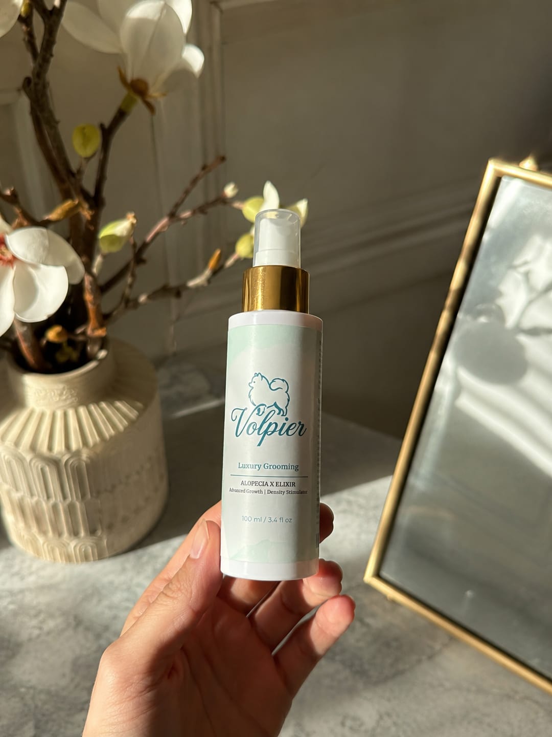 Customer photo review of Volpier Dermaluxe™| Lozione dermatologica avanzata per BSD, Alopecia X e rigenerazione del mantello