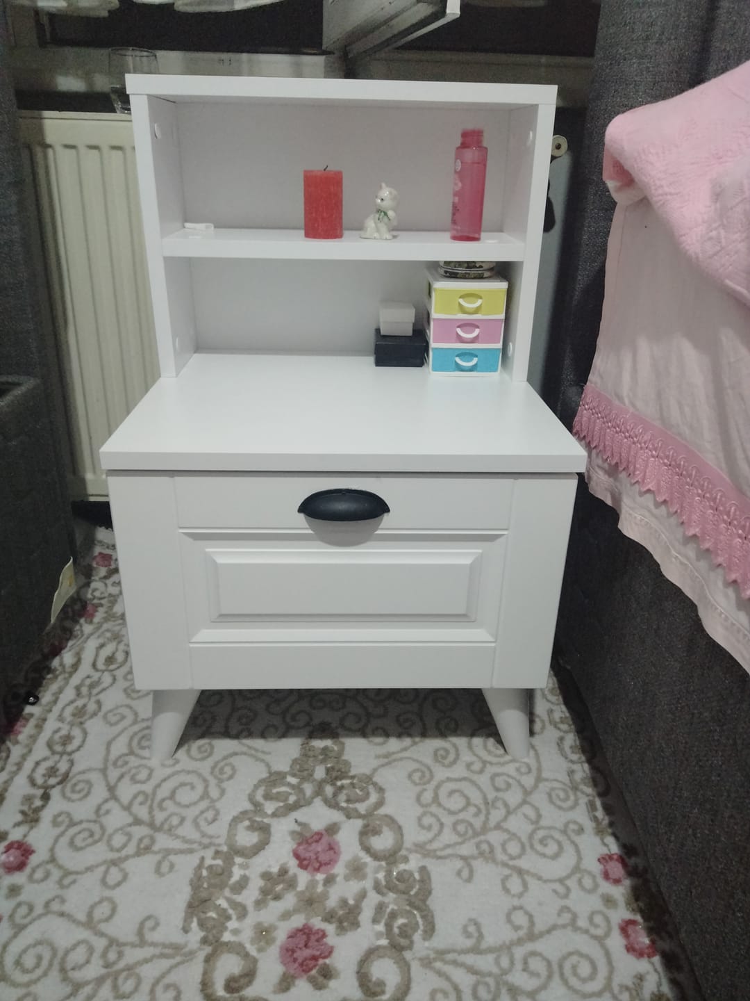 Customer photo review of Rani BD105 Komodin 2 Raflı Membran Çekmeceli Komodin Beyaz