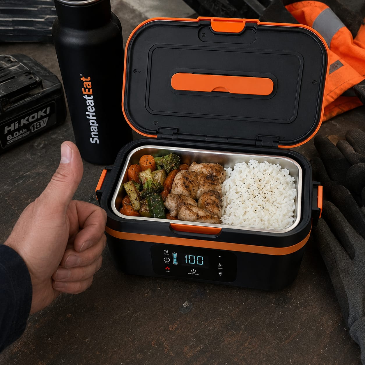 Customer photo review of SnapHeatEat™ Electric Lunch Box