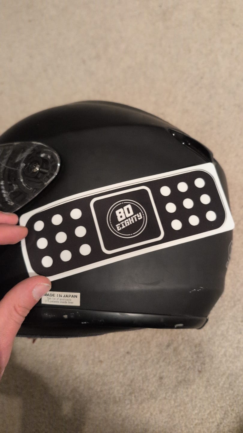 Customer photo review of 80Eighty® Bandaid Vinyl Sticker