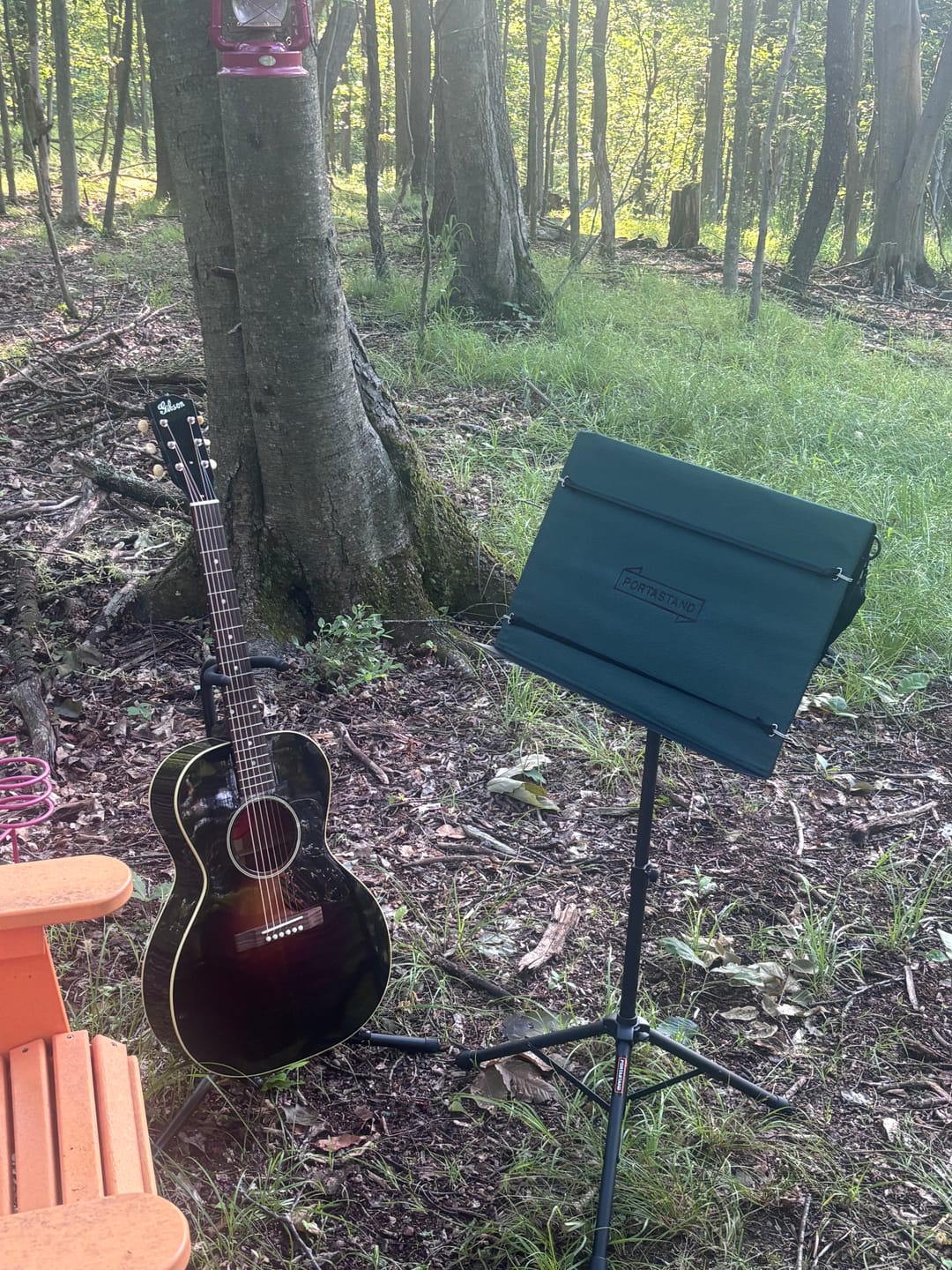 Customer photo review of Troubadour | Portable Music Stand
