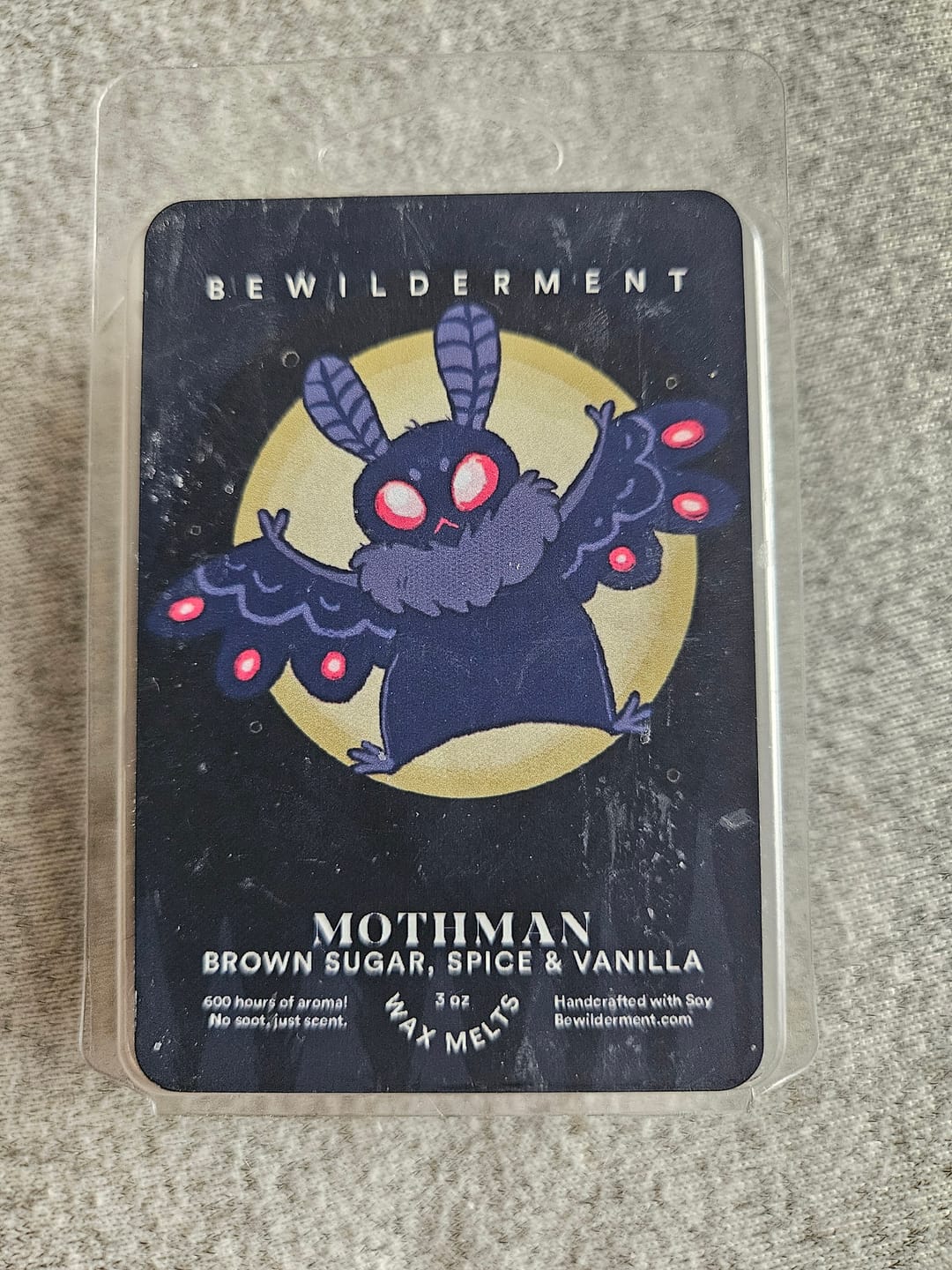 Customer photo review of Mothman Wax Melts