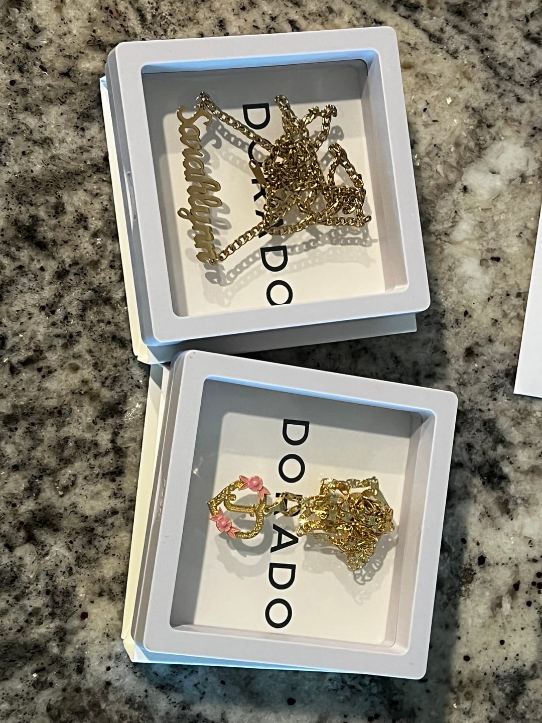 Customer photo review of Angel Number Necklace