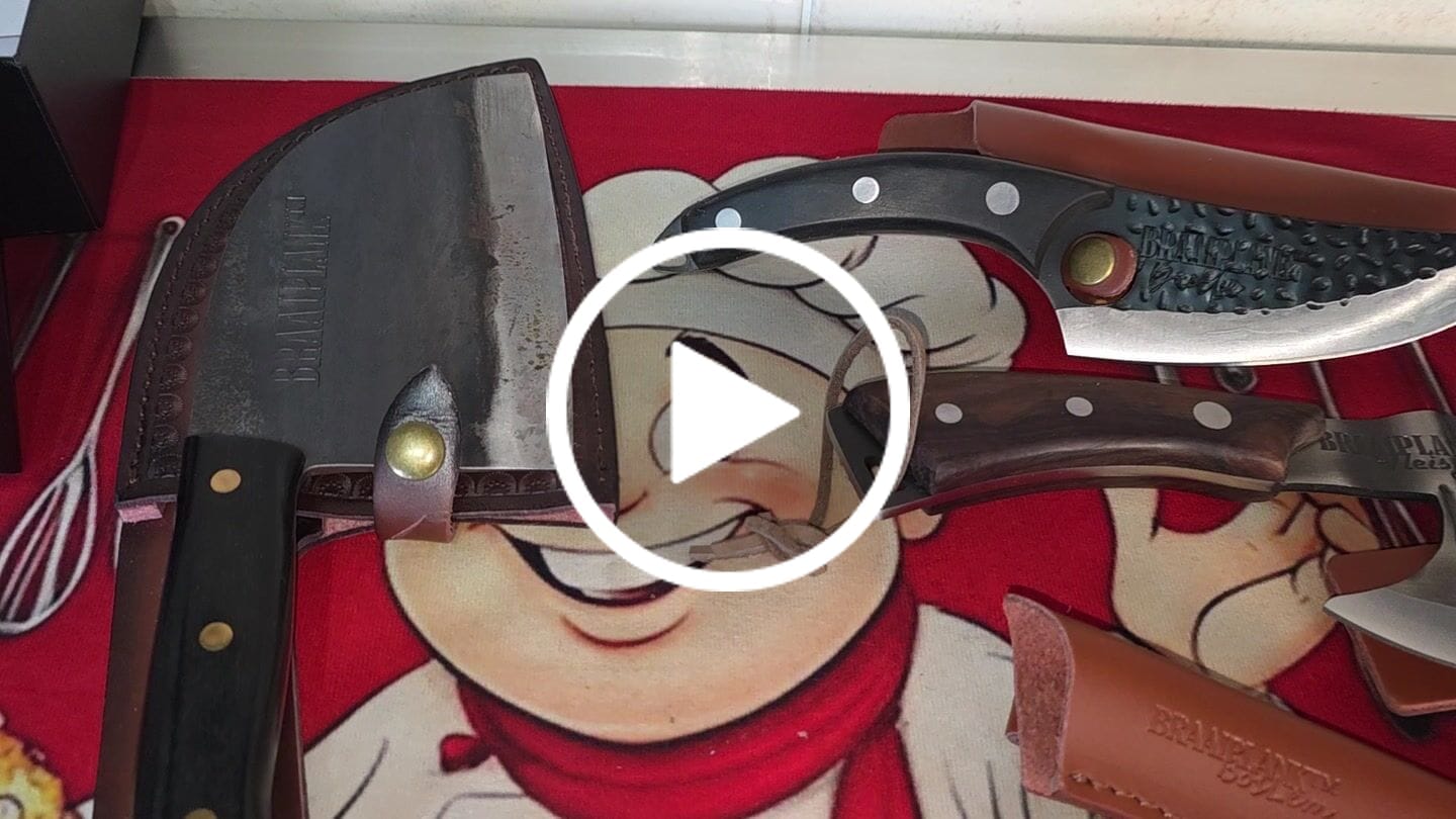 Customer video review of VleisByl (Hammer Forged Butchers Axe)