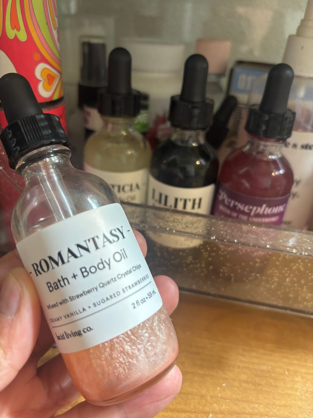 Customer photo review of Romantasy Bath & Body Oil