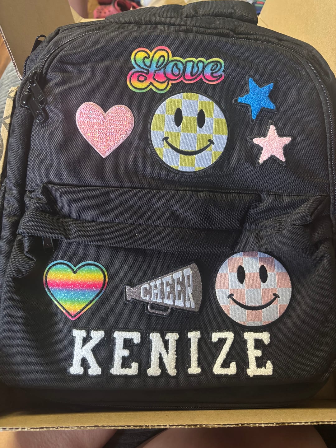 Customer photo review of Recycled Backpack
