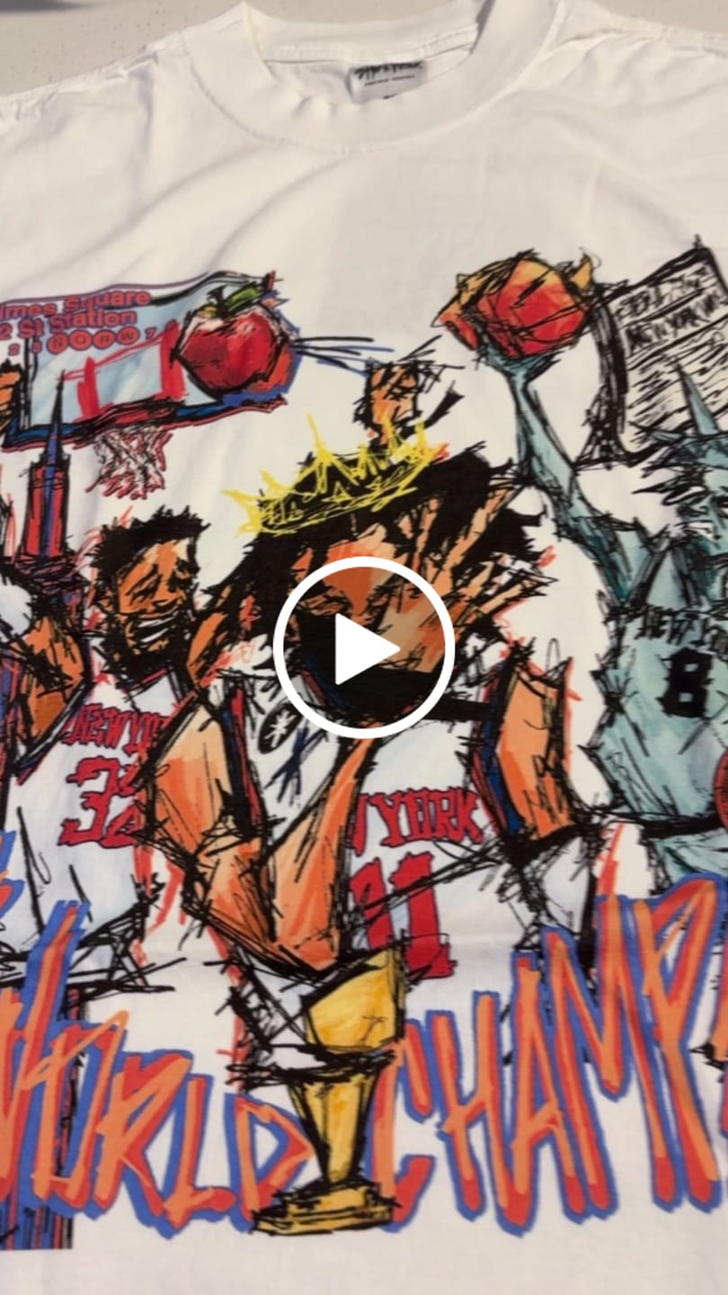 Customer video review of NYC Champs Tee