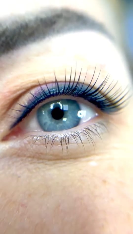 Customer photo review of LASH AND BROW LIFT 3 STEP SYSTEM CYSTAMINE-BASED