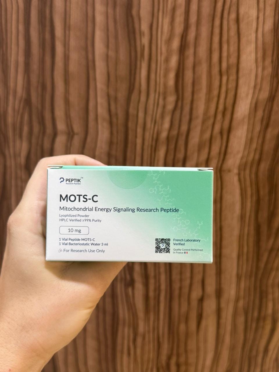Customer photo review of MOTS-C Lyophilized Vial + Sterile Water