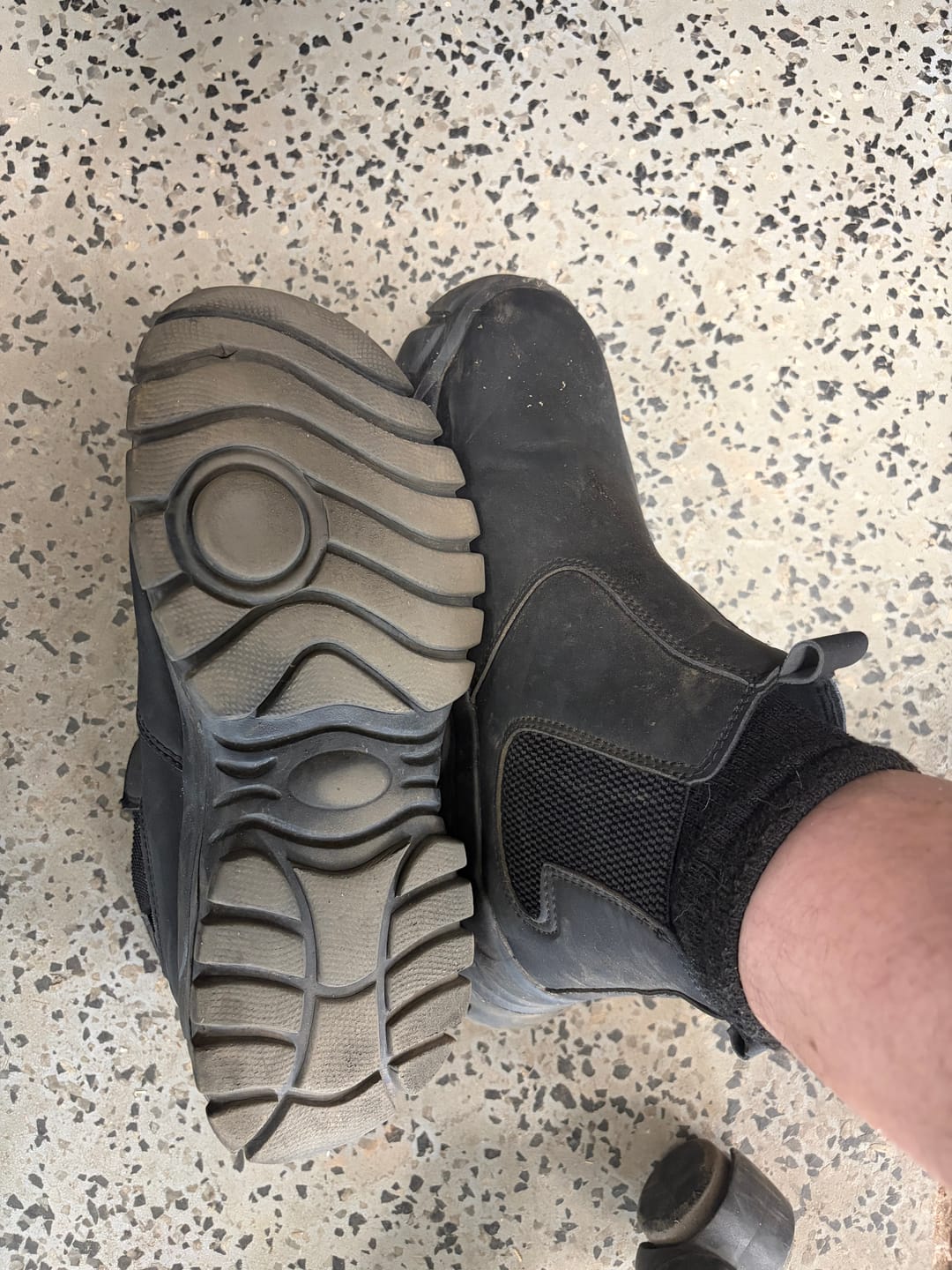 Customer photo review of Maven 6" Waterproof Slip-On Composite Toe Boots