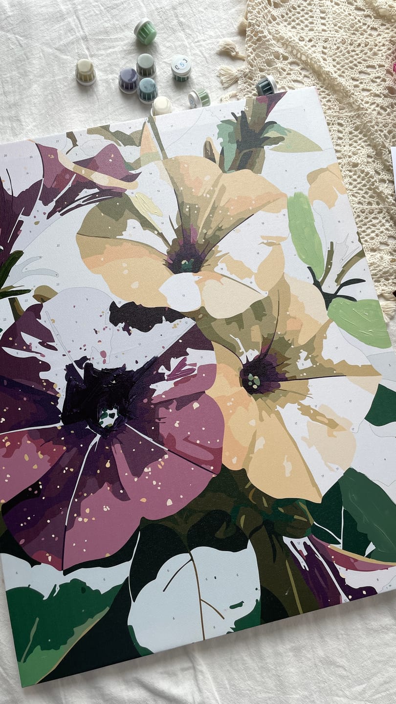 Customer photo review of Royal Garden | Paint by Number
