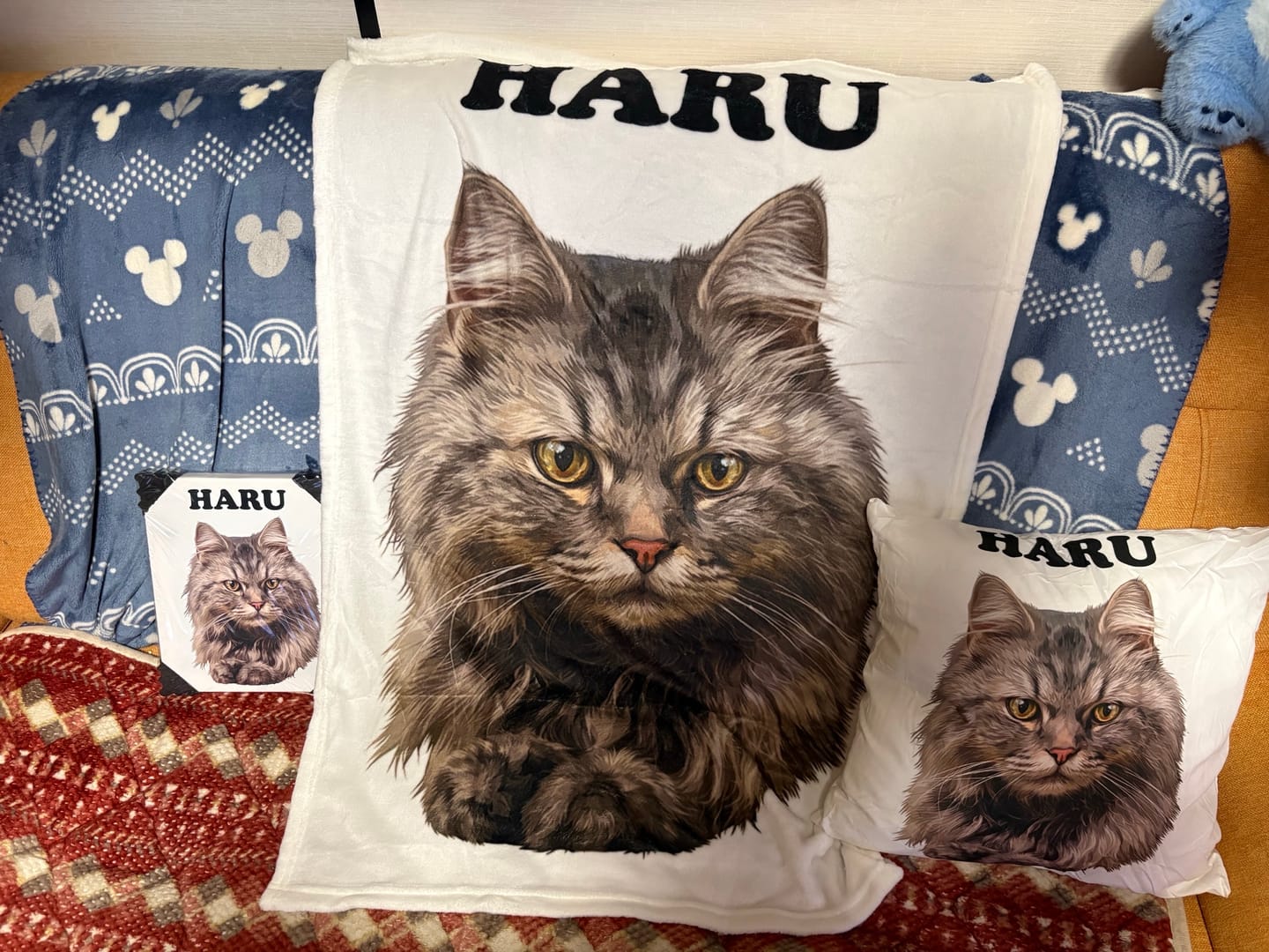 Customer photo review of Petcanva©オーダーメイド ペット似顔絵【3点セット】
