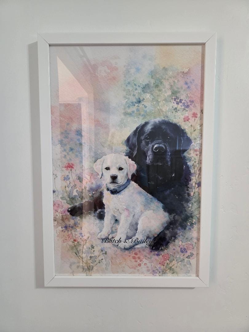 Customer photo review of Watercolor - Personalized Poster
