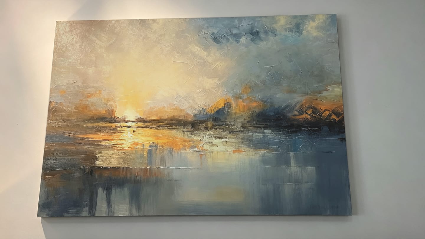 Customer photo review of Abstract Wall Art #VA002