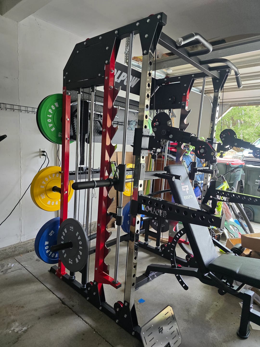 Customer photo review of EVOLPOW M2B Pro Brute All-In-One Smith Machine Home Gym