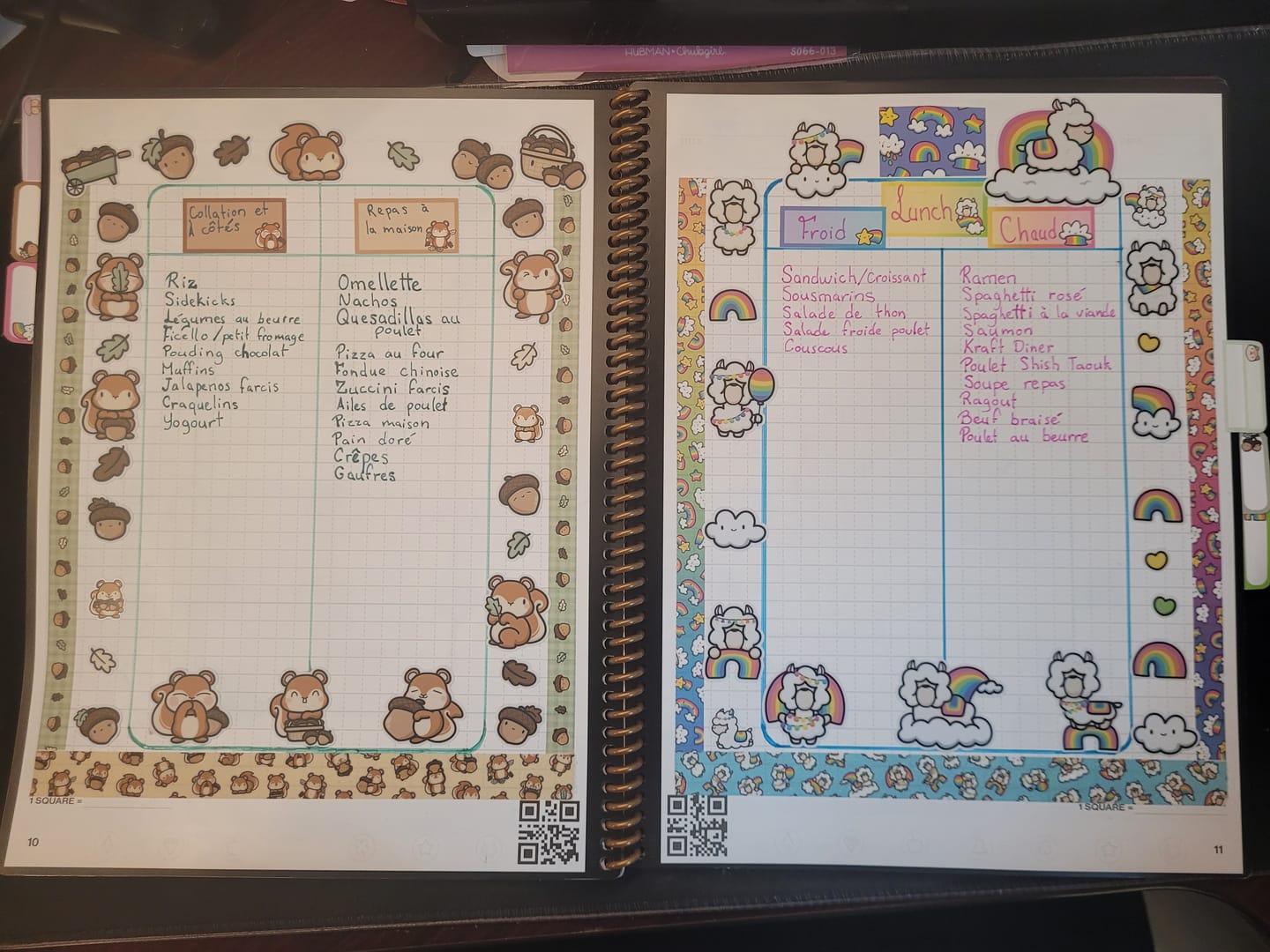 Customer photo review of Squirrely Autumn Sticker Sheet