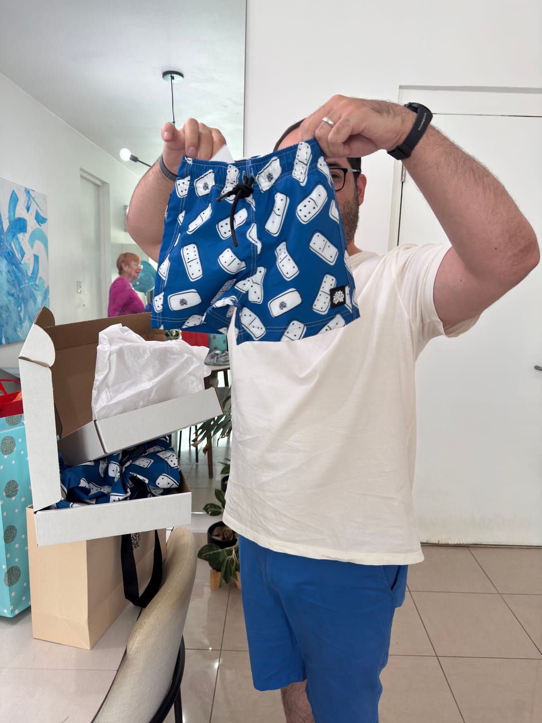 Customer photo review of DOMINÓ BOYS SWIM SHORT